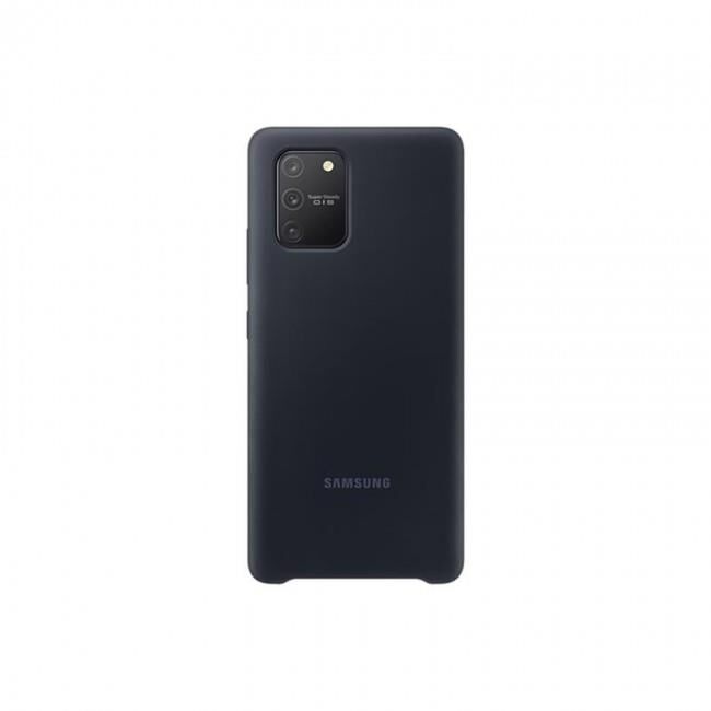 Galaxy S10 Lite ile Uyumlu Silikon Kılıf Siyah EF-PG770TBEGWW (Out)
