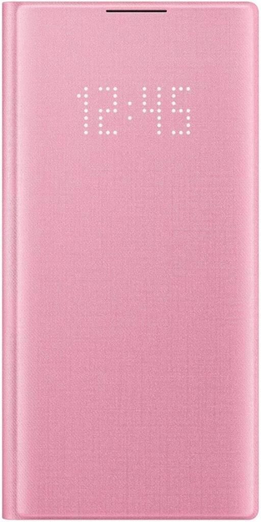Galaxy Note 10 ile Uyumlu LED View Cover Kılıf (Pembe) EF-NN970PPEGTR