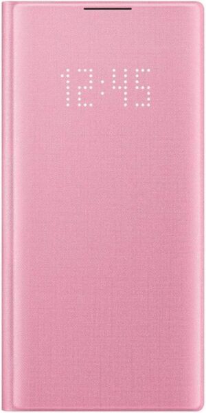 Galaxy Note 10 ile Uyumlu LED View Cover Kılıf (Pembe) EF-NN970PPEGTR