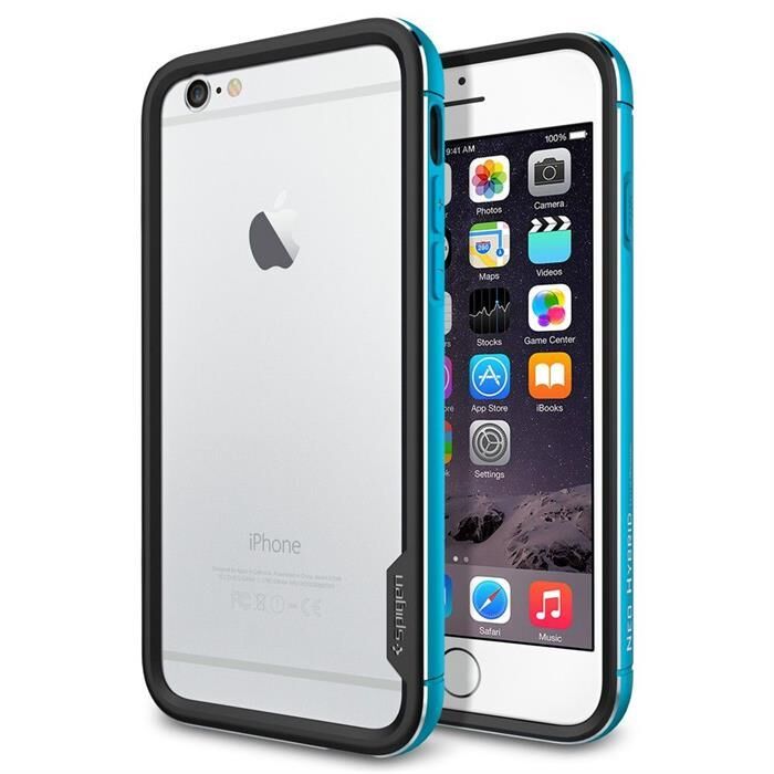 Spigen iPhone 6s/6 ile Uyumlu Kılıf Neo Hybrid EX Metal Metal Blue