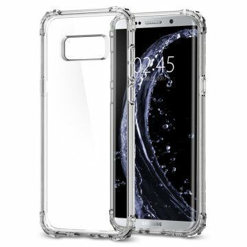 Spigen Galaxy S8 Plus ile Uyumlu Kılıf Crystal Shell Crystal Clear