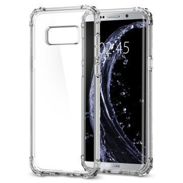 Spigen Galaxy S8 Plus ile Uyumlu Kılıf Crystal Shell Crystal Clear