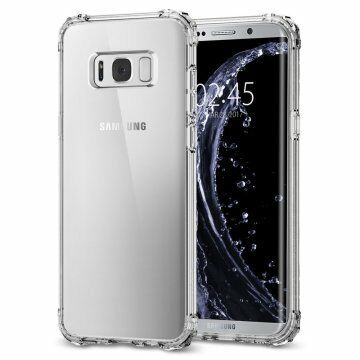 Spigen Galaxy S8 Plus ile Uyumlu Kılıf Crystal Shell Crystal Clear