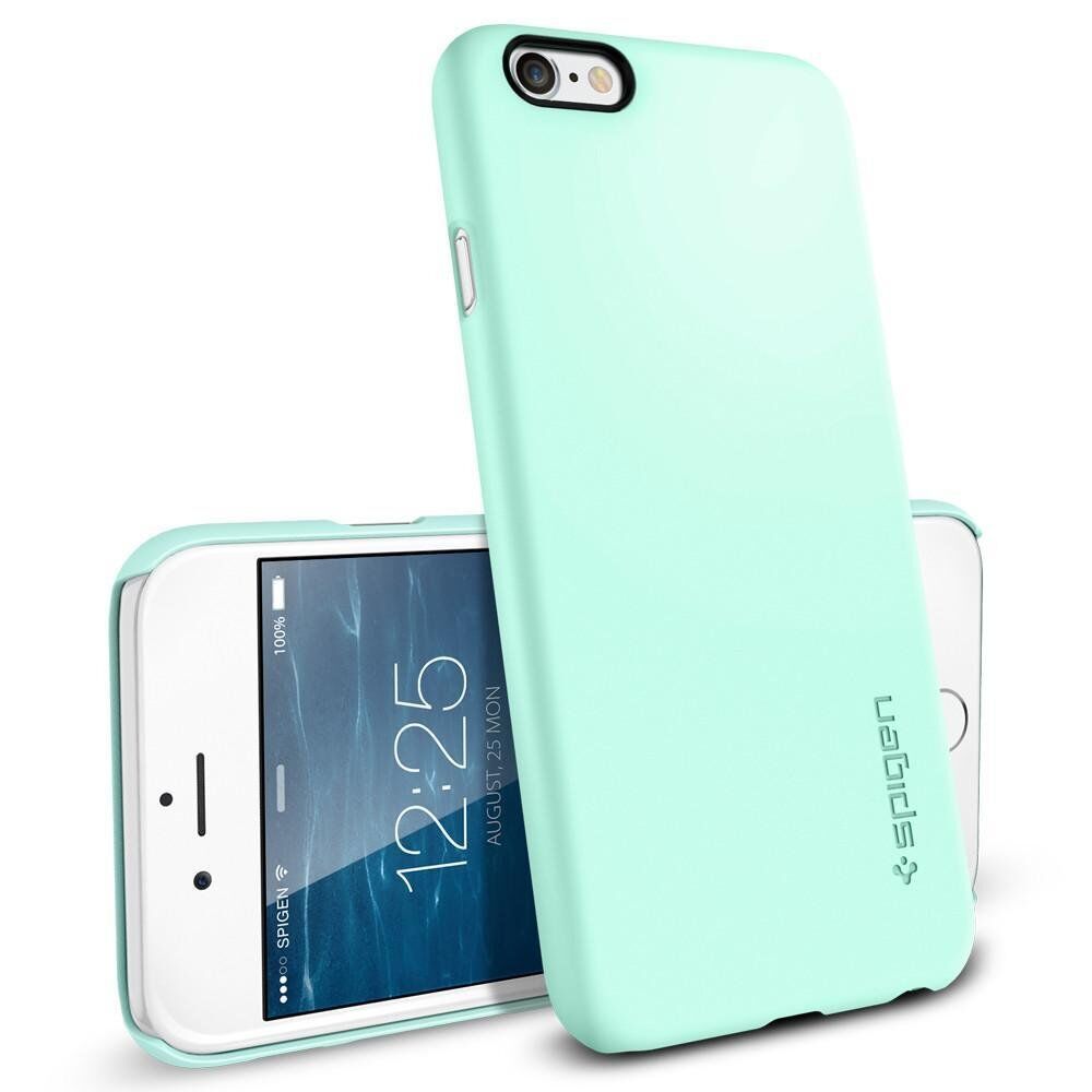 Spigen iPhone 6s/6 ile Uyumlu Kılıf Thin Fit Ultra İnce Mint