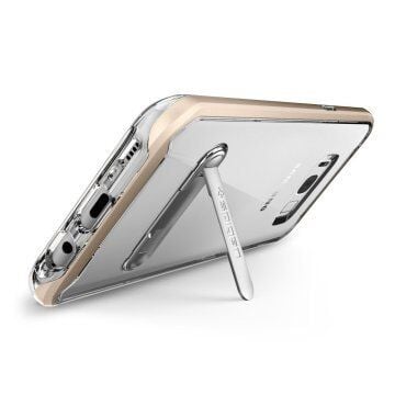 Spigen Galaxy S8 Plus ile Uyumlu Kılıf Crystal Hybrid Gold Maple