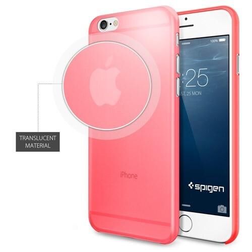 Spigen iPhone 6/6s ile Uyumlu Kılıf Air Skin 0.3 mm Ultra ince Azalea Pink