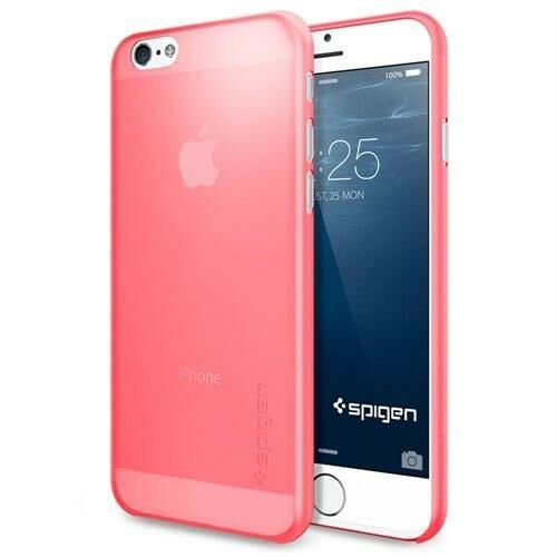 Spigen iPhone 6/6s ile Uyumlu Kılıf Air Skin 0.3 mm Ultra ince Azalea Pink