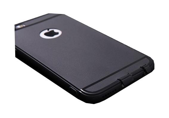 Jopus iPhone 6/6S ile Uyumlu Tıpalı Silikon Kılıf Siyah