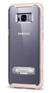 Spigen Galaxy S8 Plus ile Uyumlu Kılıf Crystal Hybrid Pink