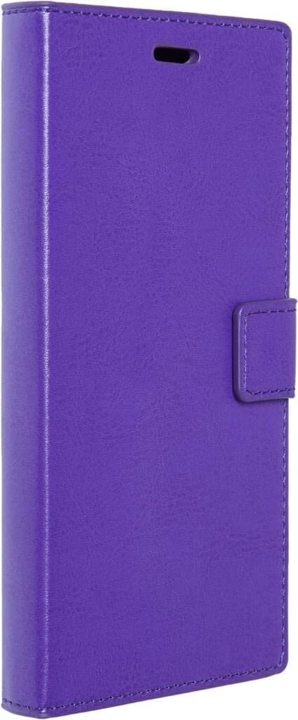 Jopus Venüs V2 5.5 X ile Uyumlu Kapaklı Kartlıklı Cüzdanlı Kılıf Mor