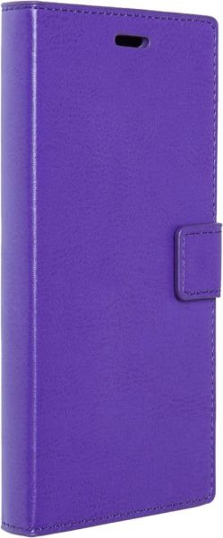 Jopus Venüs V2 5.5 X ile Uyumlu Kapaklı Kartlıklı Cüzdanlı Kılıf Mor