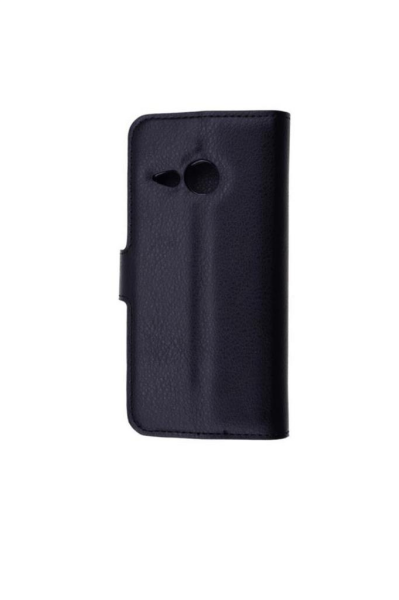 One M8 Mini ile Uyumlu Yan Model Kartlıklı Cüzdanlı Kılıf Siyah
