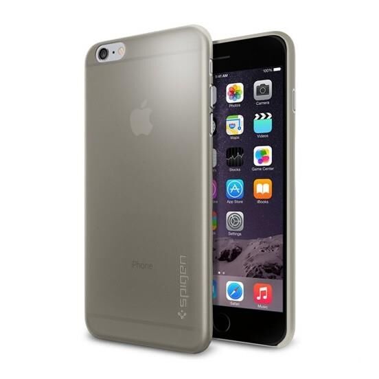 Spigen iPhone 6 Plus/6s Plus ile Uyumlu Kılıf Air Skin 0.4 mm Ultra ince Gray