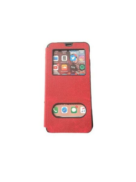 Jopus Redmi 7 ile Uyumlu Premium Kapaklı Kılıf Kırmızı