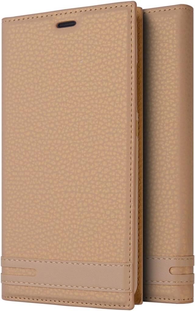 Zore Galaxy J4 Plus ile Uyumlu Elite Serisi Yan Model Kapaklı Gold