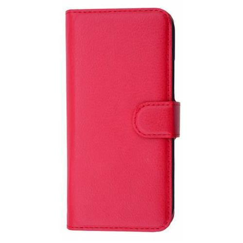 One M8 Mini ile Uyumlu Yan Model Kartlıklı Cüzdanlı Kılıf Kırmızı