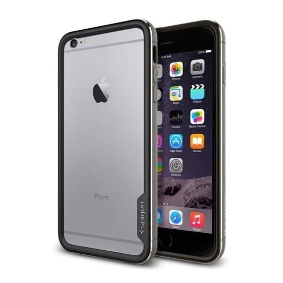 Spigen iPhone 6 Plus/6s Plus ile Uyumlu Kılıf Neo Hybrid EX Metal Space Gray