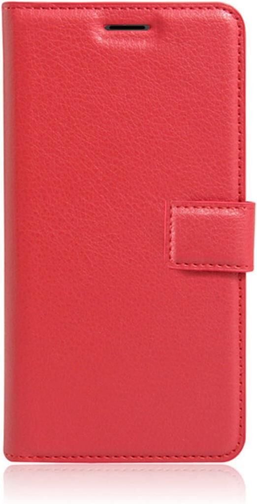 Jopus Galaxy A6 2018 ile Uyumlu Kapaklı Kartlıklı Cüzdanlı Kılıf Kırmızı