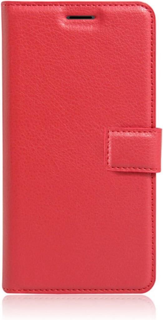 Jopus Galaxy A6 2018 ile Uyumlu Kapaklı Kartlıklı Cüzdanlı Kılıf Kırmızı