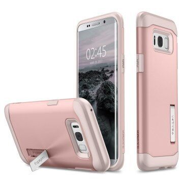 Spigen Galaxy S8 Plus ile Uyumlu Kılıf Slim Armor Rose Gold