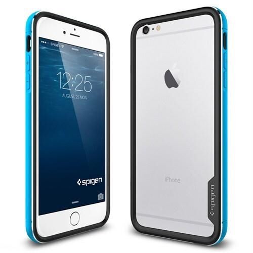 Spigen iPhone 6 Plus/6s Plus ile Uyumlu Kılıf Neo Hybrid EX Metal Metal Blue
