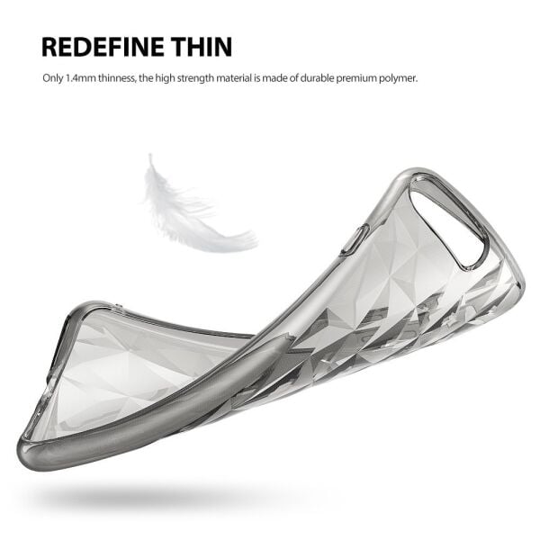 Ringke Air Prism 3D Elmas Yansıması iPhone 7/8 Plus ile Uyumlu KIlıf Rose Gold Ultra Hafif Esnek İnce Renkli Transparan