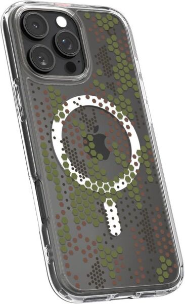 Spigen iPhone 16 Pro Max ile Uyumlu Kılıf Ultra Hybrid MagFit MagSafe Özellikli Digital Camo