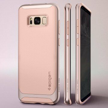 Spigen Galaxy S8 Plus ile Uyumlu Kılıf Neo Hybrid Pale Dogwood