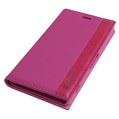 Xperia Z3 Compact ile Uyumlu Kılıf Magnum Serisi Yan Kapaklı Pembe