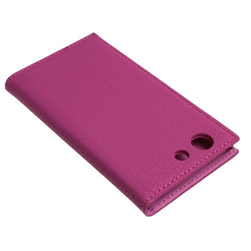 Xperia Z3 Compact ile Uyumlu Kılıf Magnum Serisi Yan Kapaklı Pembe