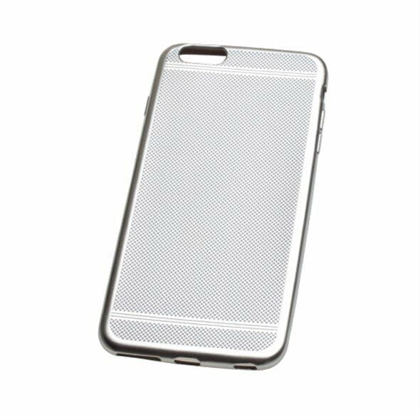 iPhone 6S Plus/6 Plus ile Uyumlu Storm Silikon Kılıf Light Silver