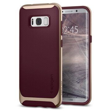 Spigen Galaxy S8 Plus ile Uyumlu Kılıf Neo Hybrid Burgundy