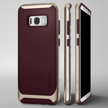 Spigen Galaxy S8 Plus ile Uyumlu Kılıf Neo Hybrid Burgundy