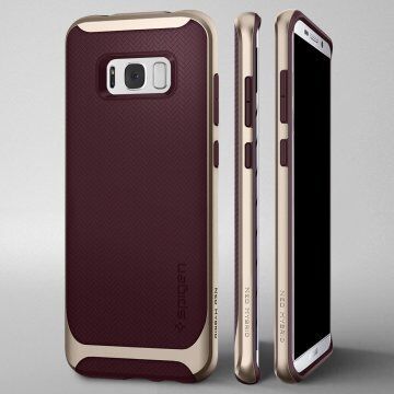 Spigen Galaxy S8 Plus ile Uyumlu Kılıf Neo Hybrid Burgundy