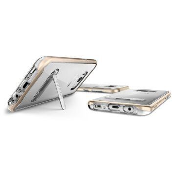 Spigen Galaxy S8 ile Uyumlu Kılıf Crystal Hybrid Gold Maple