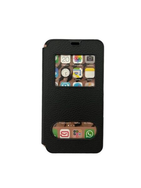 Jopus Galaxy J5 ile Uyumlu Premium Kapaklı Kılıf Siyah