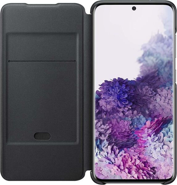 Galaxy S20 ile Uyumlu LED Kılıf Siyah EF-KG980CBEGTR