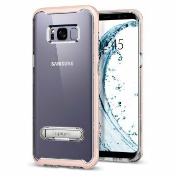 Spigen Galaxy S8 ile Uyumlu Kılıf Crystal Hybrid Pink