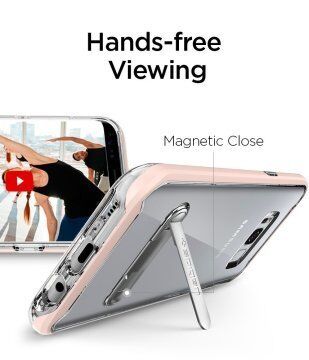 Spigen Galaxy S8 ile Uyumlu Kılıf Crystal Hybrid Pink