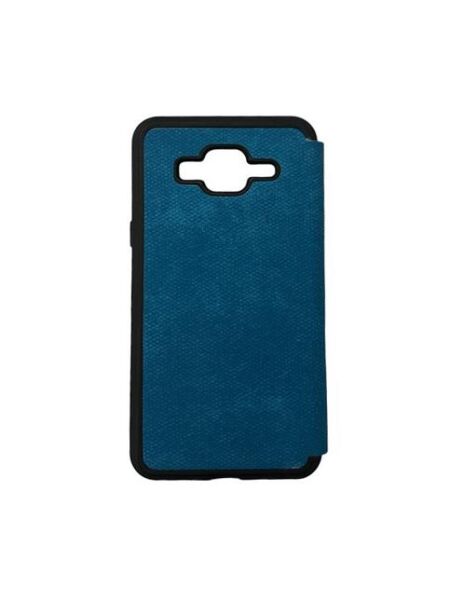 Jopus Galaxy J5 ile Uyumlu Premium Kapaklı Kılıf Açık Mavi