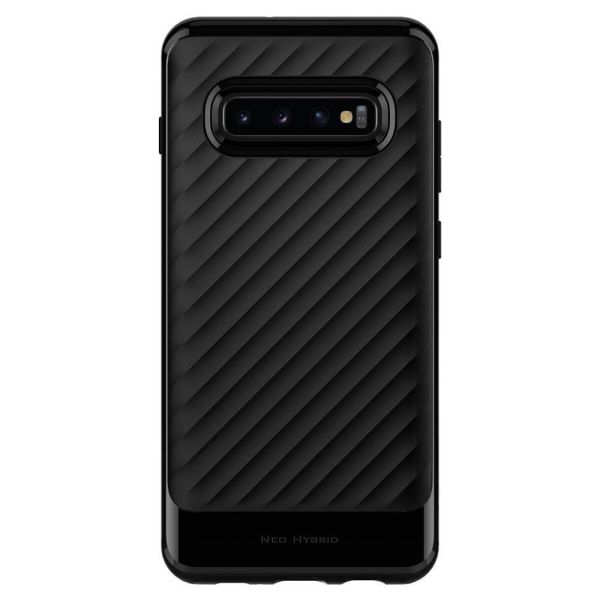 Spigen Galaxy S10 Plus ile Uyumlu Kılıf Neo Hybrid Midnight Black