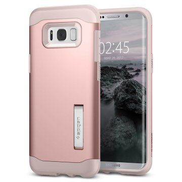 Spigen Galaxy S8 ile Uyumlu Kılıf Slim Armor Rose Gold