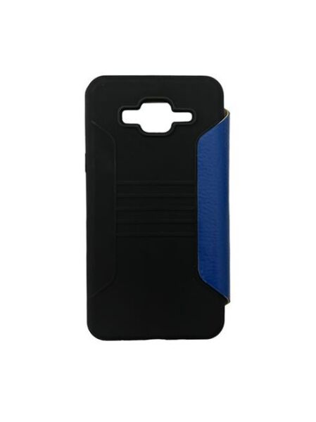 Jopus Galaxy J5 ile Uyumlu Premium Kapaklı Kılıf Mavi