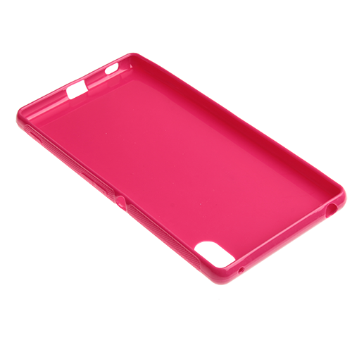 Xperia Z3 Plus ile Uyumlu Kılıf Parlak Silikon Pembe