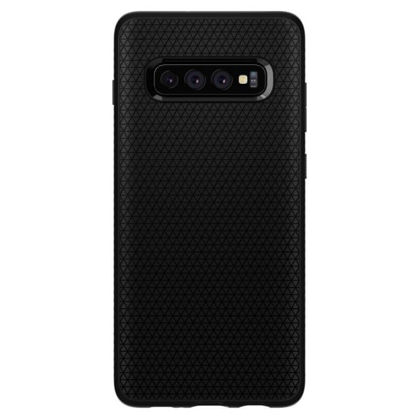 Spigen Galaxy S10 Plus ile Uyumlu Kılıf Liquid Air Matte Black