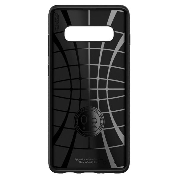 Spigen Galaxy S10 Plus ile Uyumlu Kılıf Liquid Air Matte Black