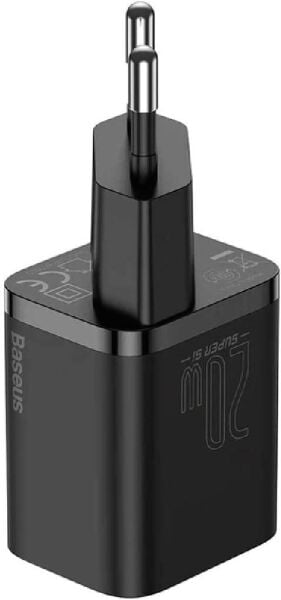 Baseus Super Si QC 20W USB-C Hızlı Şarj Cihazı Siyah