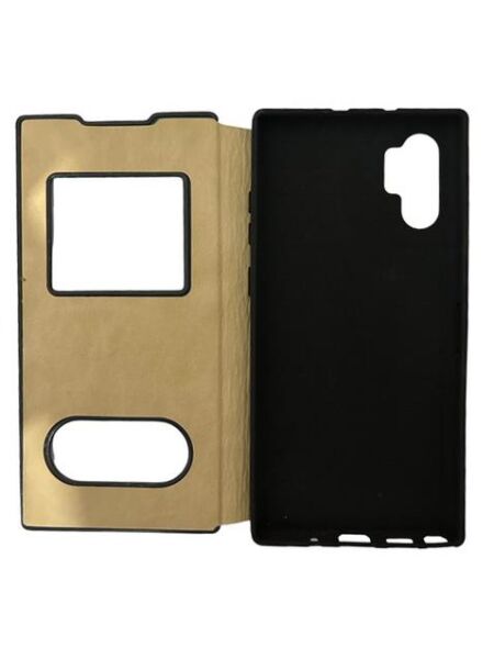 Galaxy Note 10 Plus ile Uyumlu Premium Kapaklı Kılıf Kırmızı