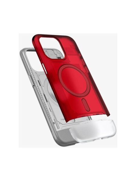 Spigen iPhone 15 Pro ile Uyumlu Kılıf Classic C1 iMac G3 Desing Magfit (MagSafe Uyumlu) Ruby