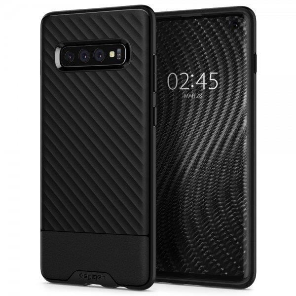 Spigen Galaxy S10 Plus ile Uyumlu Kılıf Core Armor Black